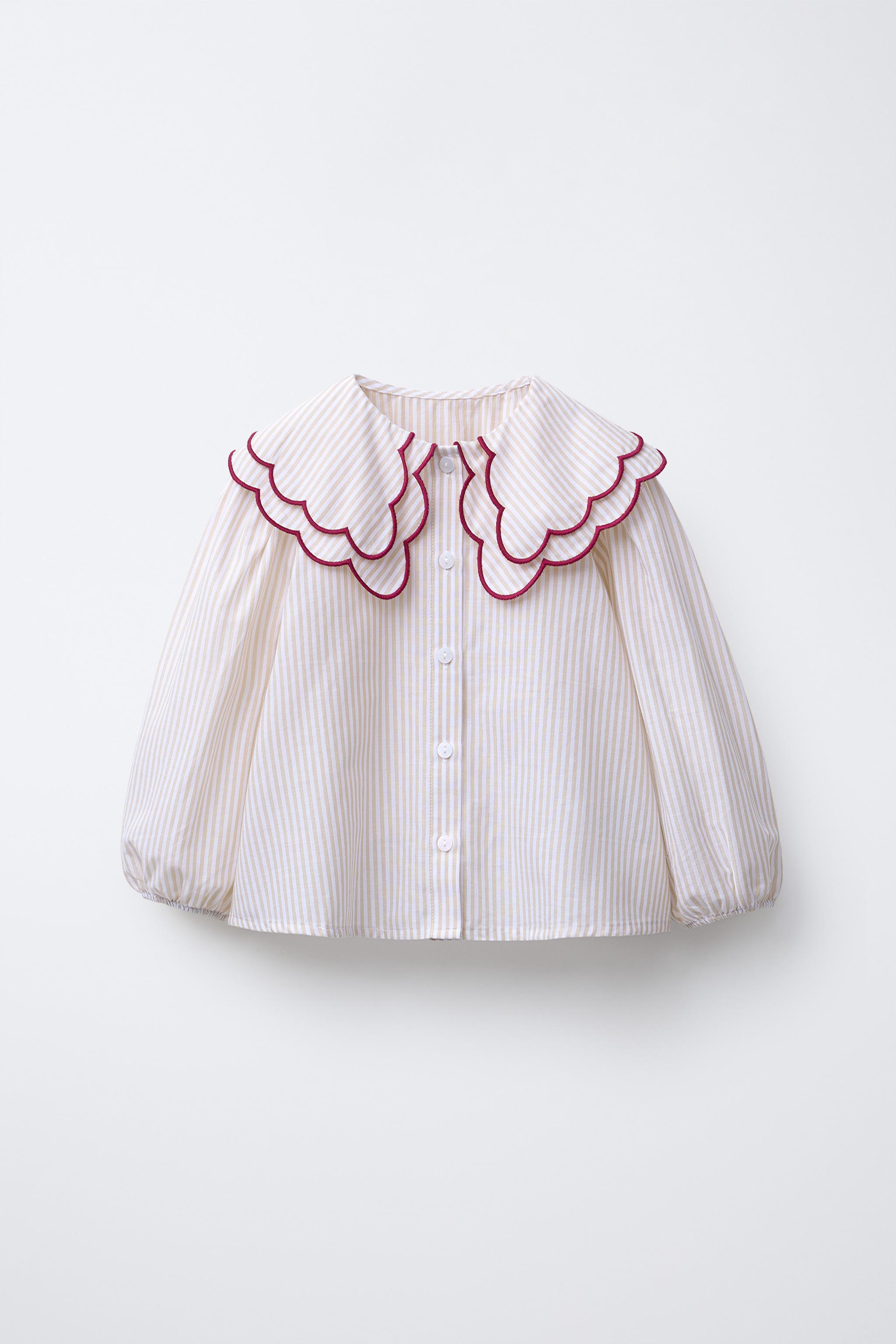 DOUBLE COLLAR STRIPED SHIRT